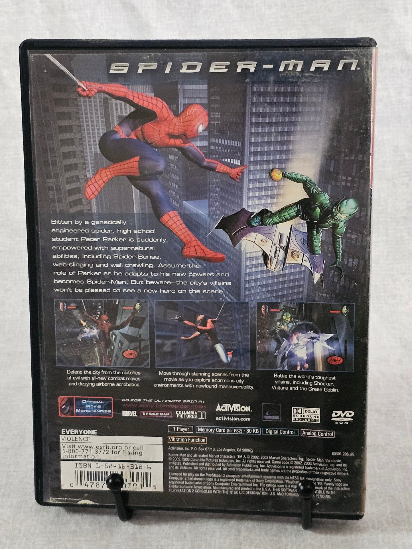 Spider-Man (Sony PlayStation 2, 2002) Complete With Manual - Y2K - Retro Game