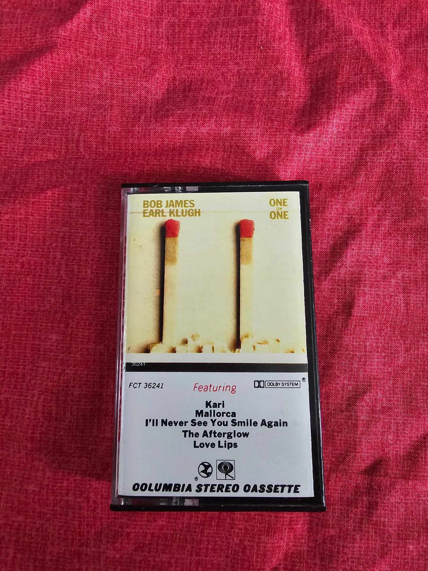 Bob James & Earl Klugh, One On One Audio Cassette Tape 1979 Jazz FCT-36241 EX/EX