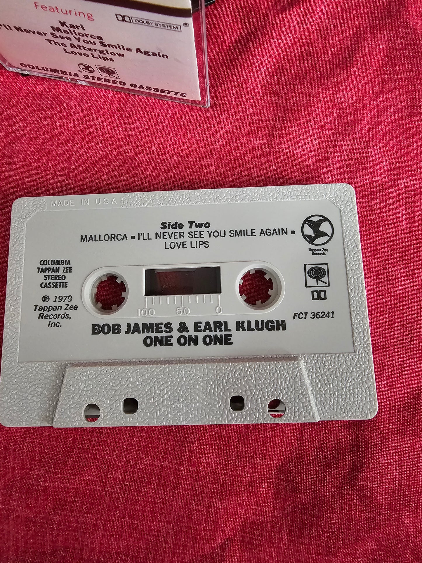 Bob James & Earl Klugh, One On One Audio Cassette Tape 1979 Jazz FCT-36241 EX/EX