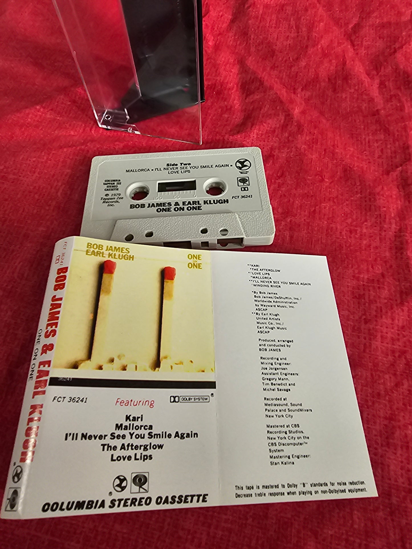 Bob James & Earl Klugh, One On One Audio Cassette Tape 1979 Jazz FCT-36241 EX/EX