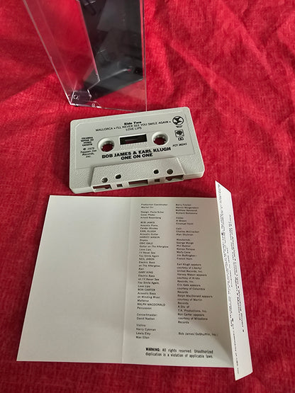 Bob James & Earl Klugh, One On One Audio Cassette Tape 1979 Jazz FCT-36241 EX/EX
