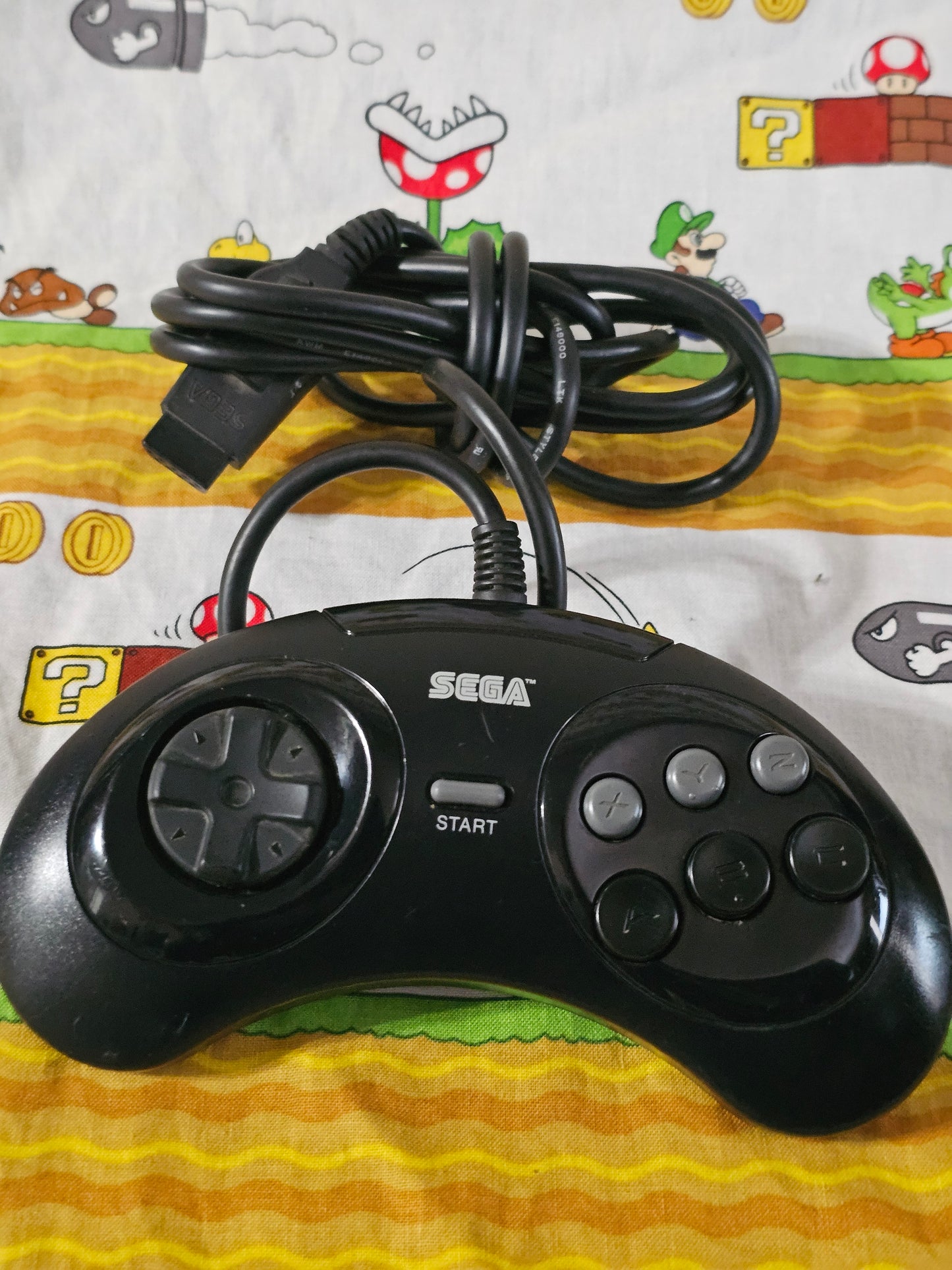 Original Sega Genesis 6-Button Controller OEM Official (MK 1653) Vintage