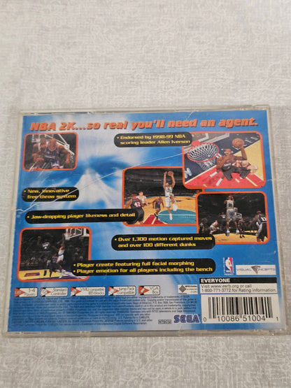 NBA 2K (Sega Dreamcast, 1999) Complete