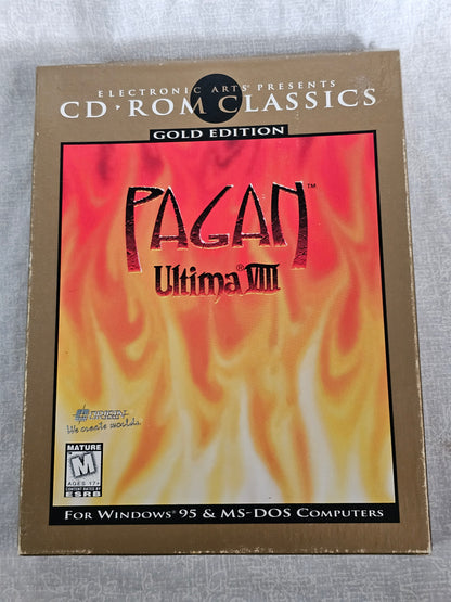 Ultima VIII: Pagan Gold Edition (PC, 1994) Big Box Computer Game Complete w/ CD-ROM, Booklet, Inserts, Original Box - Origin EA RPG Classic