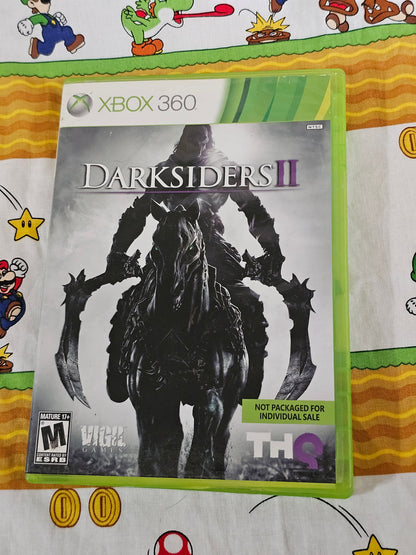 Darksiders II (Microsoft Xbox 360, 2012) Complete CIB Tested & Working - Action Adventure RPG - Death Sequel - Good Disc+Case+Manual - THQ