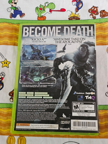 Darksiders II (Microsoft Xbox 360, 2012) Complete CIB Tested & Working - Action Adventure RPG - Death Sequel - Good Disc+Case+Manual - THQ