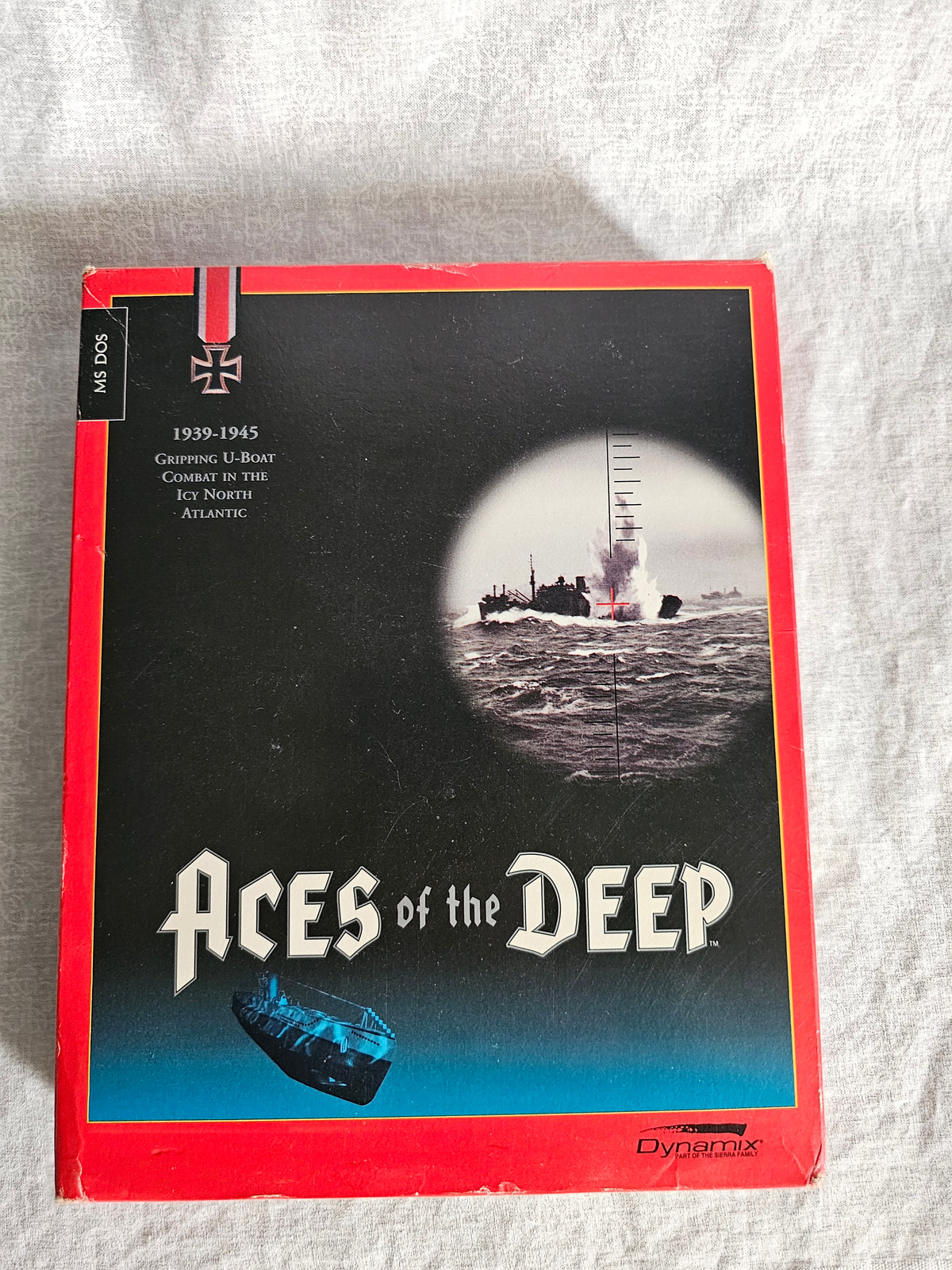 Aces of the Deep Big Box PC Game - Command Edition - WWII German U-Boat Submarine Simulation - Dynamix Sierra 1994/95 Rare Vintage Complete