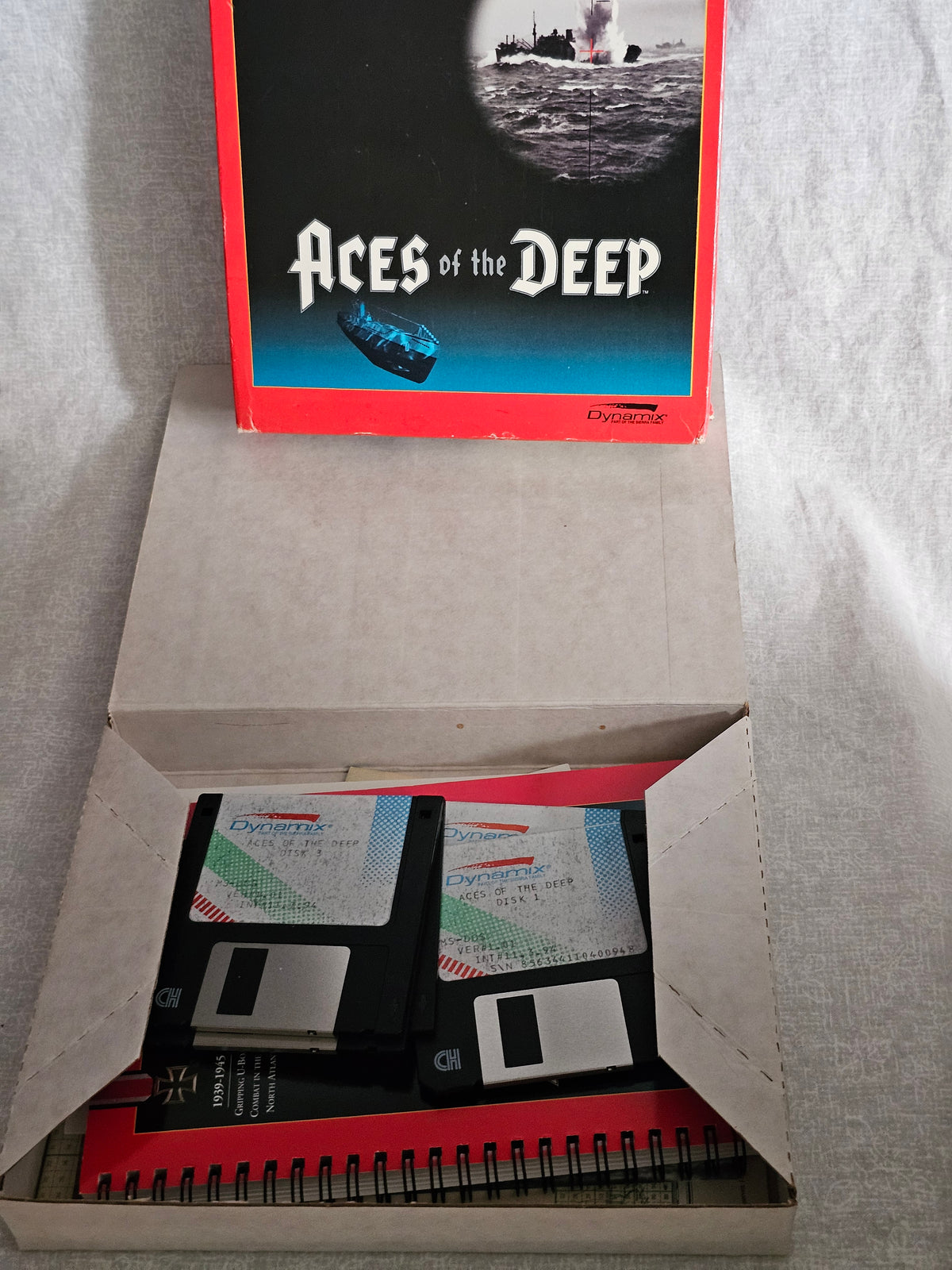 Aces of the Deep Big Box PC Game - Command Edition - WWII German U-Boat Submarine Simulation - Dynamix Sierra 1994/95 Rare Vintage Complete