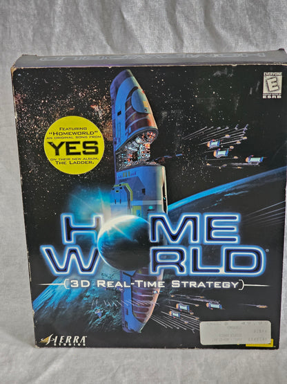 Homeworld PC Big Box 1999 Sierra / Relic Win 95/98/NT 3D RTS Game - New Sealed w/ YES Music Promo Sticker - Rare Vintage