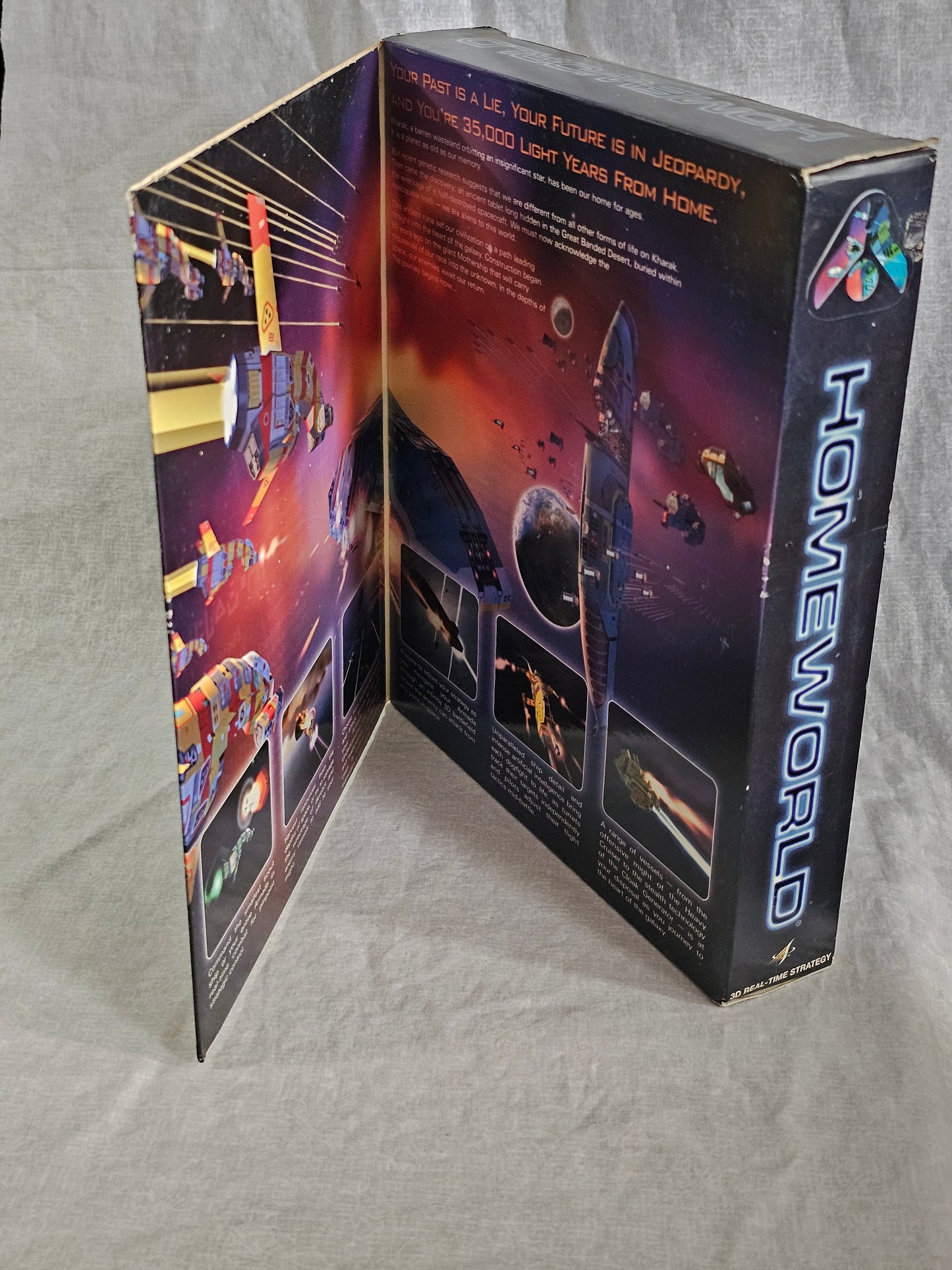 Homeworld PC Big Box 1999 Sierra / Relic Win 95/98/NT 3D RTS Game - New Sealed w/ YES Music Promo Sticker - Rare Vintage