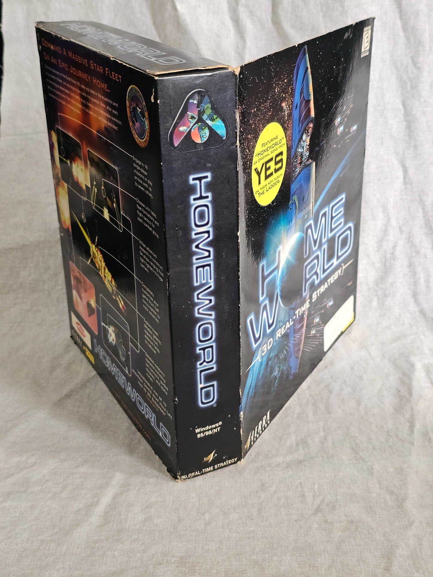 Homeworld PC Big Box 1999 Sierra / Relic Win 95/98/NT 3D RTS Game - New Sealed w/ YES Music Promo Sticker - Rare Vintage