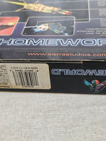 Homeworld PC Big Box 1999 Sierra / Relic Win 95/98/NT 3D RTS Game - New Sealed w/ YES Music Promo Sticker - Rare Vintage