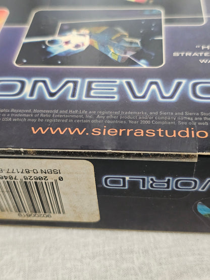 Homeworld PC Big Box 1999 Sierra / Relic Win 95/98/NT 3D RTS Game - New Sealed w/ YES Music Promo Sticker - Rare Vintage