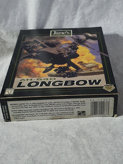 Jane's AH-64D Longbow Limited Edition Big Box PC 1997 CD ROM Classics Complete - Manual, Registration Card & Inserts Included