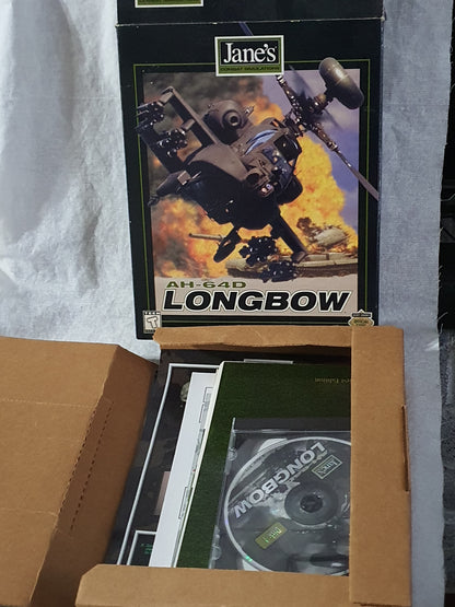 Jane's AH-64D Longbow Limited Edition Big Box PC 1997 CD ROM Classics Complete - Manual, Registration Card & Inserts Included
