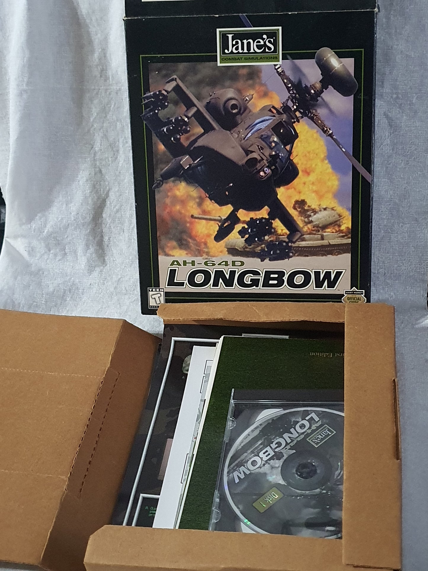 Jane's AH-64D Longbow Limited Edition Big Box PC 1997 CD ROM Classics Complete - Manual, Registration Card & Inserts Included