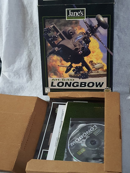Jane's AH-64D Longbow Limited Edition Big Box PC 1997 CD ROM Classics Complete - Manual, Registration Card & Inserts Included