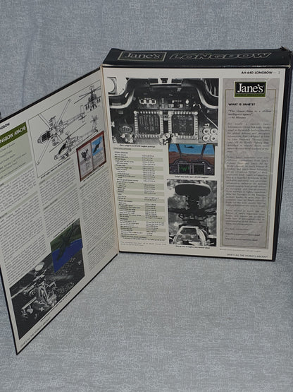 Jane's AH-64D Longbow Limited Edition Big Box PC 1997 CD ROM Classics Complete - Manual, Registration Card & Inserts Included