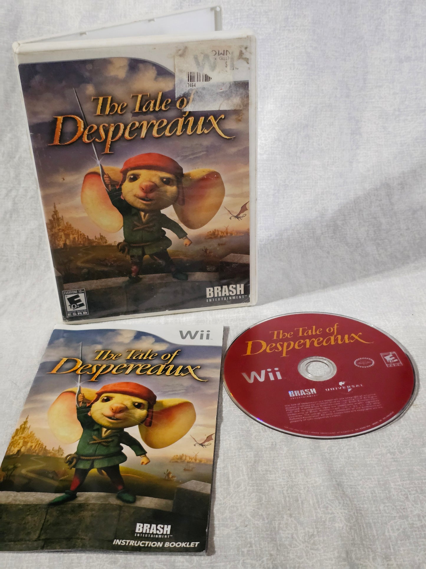 The Tale of Despereaux Nintendo Wii 2008 Complete Tested Works CIB With Manual - Movie Tie-In Adventure Platformer Kids Family Game