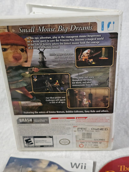 The Tale of Despereaux Nintendo Wii 2008 Complete Tested Works CIB With Manual - Movie Tie-In Adventure Platformer Kids Family Game
