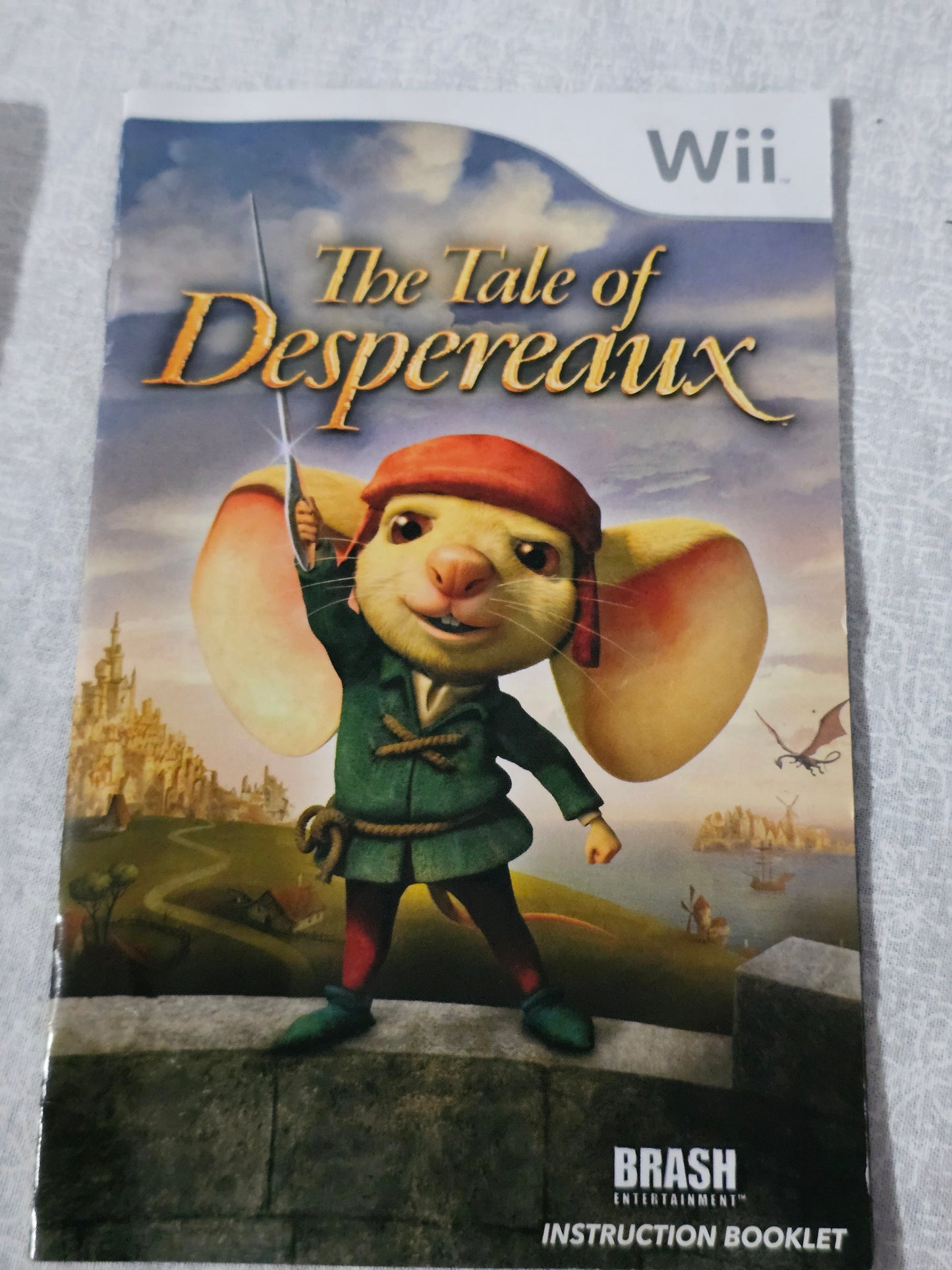 The Tale of Despereaux Nintendo Wii 2008 Complete Tested Works CIB With Manual - Movie Tie-In Adventure Platformer Kids Family Game