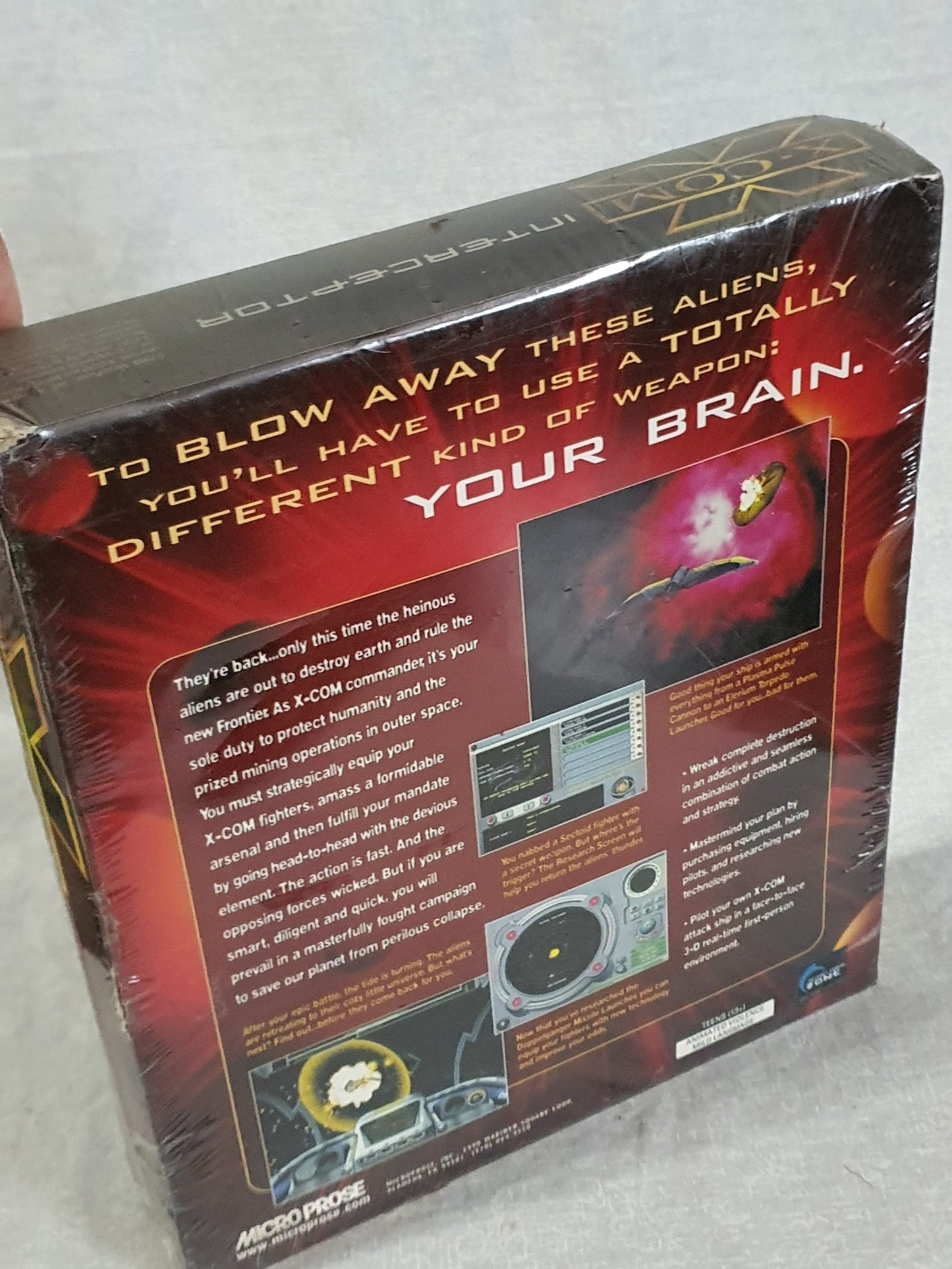 X-COM Interceptor (1999) PC NEW Factory Sealed BIG BOX US Retail Store Edition 1st Print - MicroProse Space Combat Sim RARE Collector VGA!!!