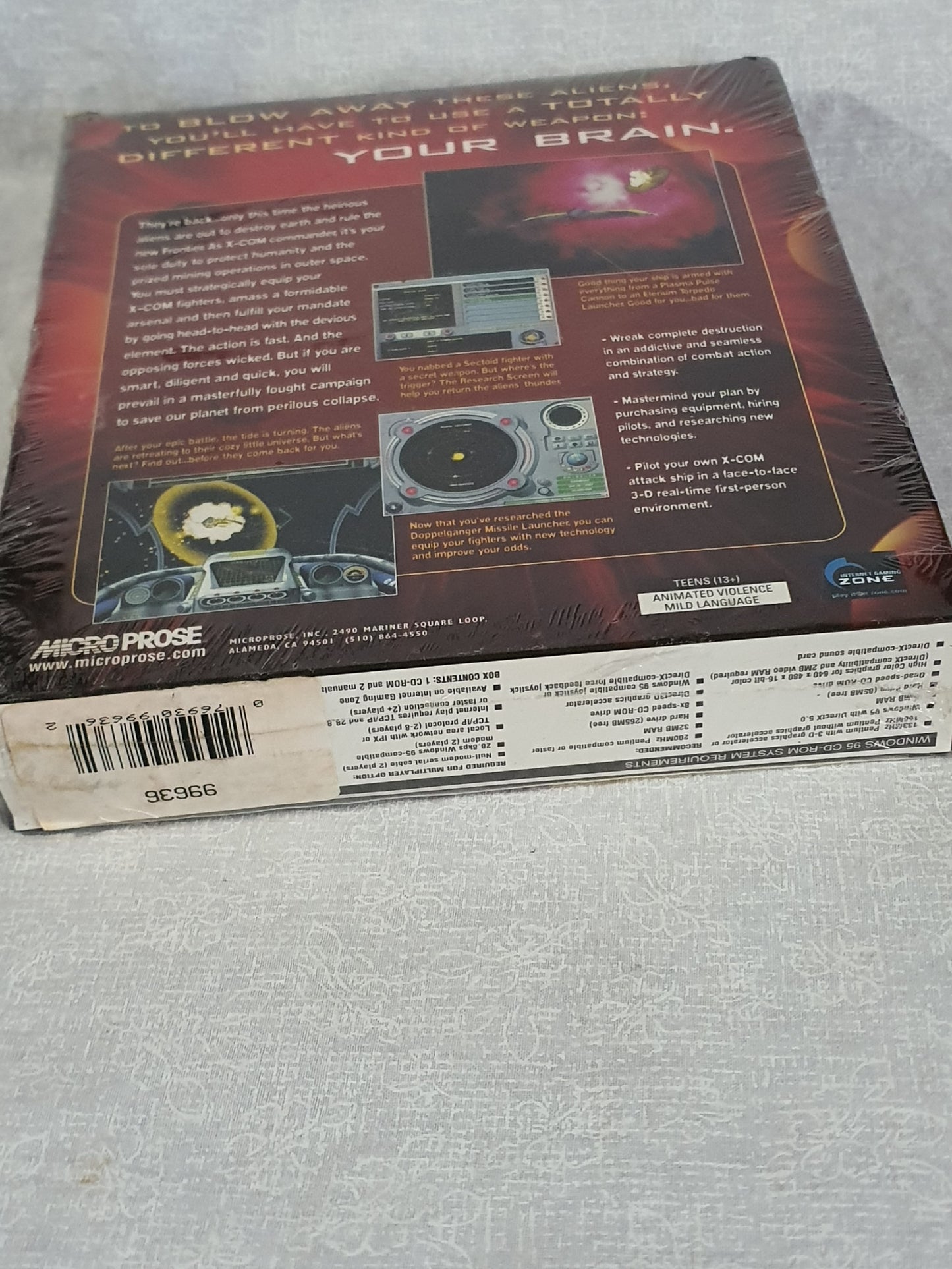 X-COM Interceptor (1999) PC NEW Factory Sealed BIG BOX US Retail Store Edition 1st Print - MicroProse Space Combat Sim RARE Collector VGA!!!