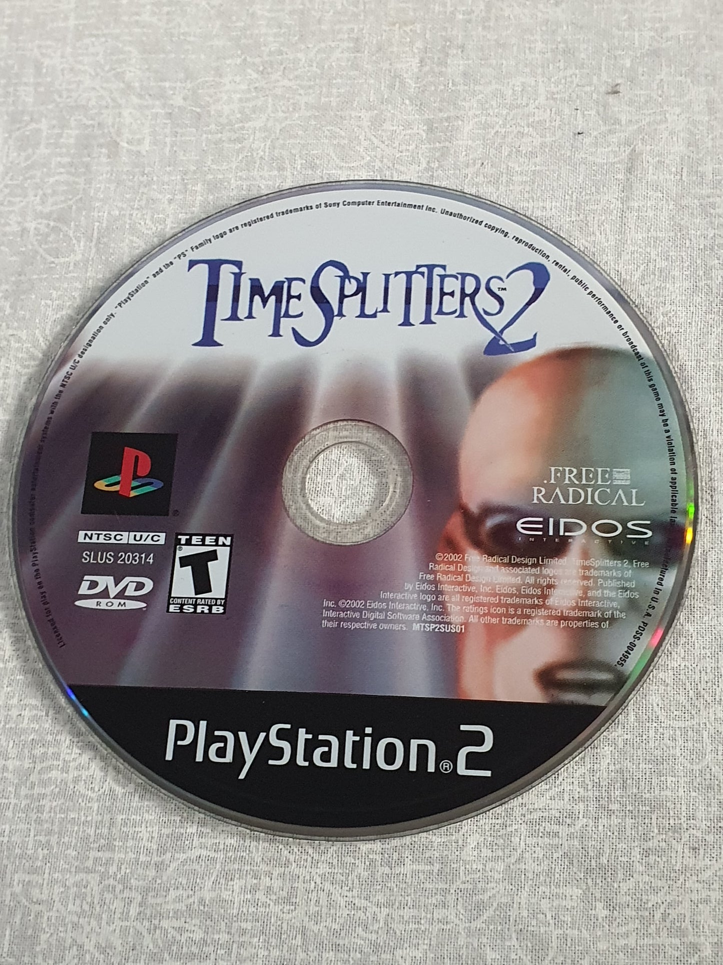 TimeSplitters 2 Sony PlayStation 2 PS2 2002 Game Disc Good Tested Works - Classic FPS Shooter - Free Radical Design Eidos