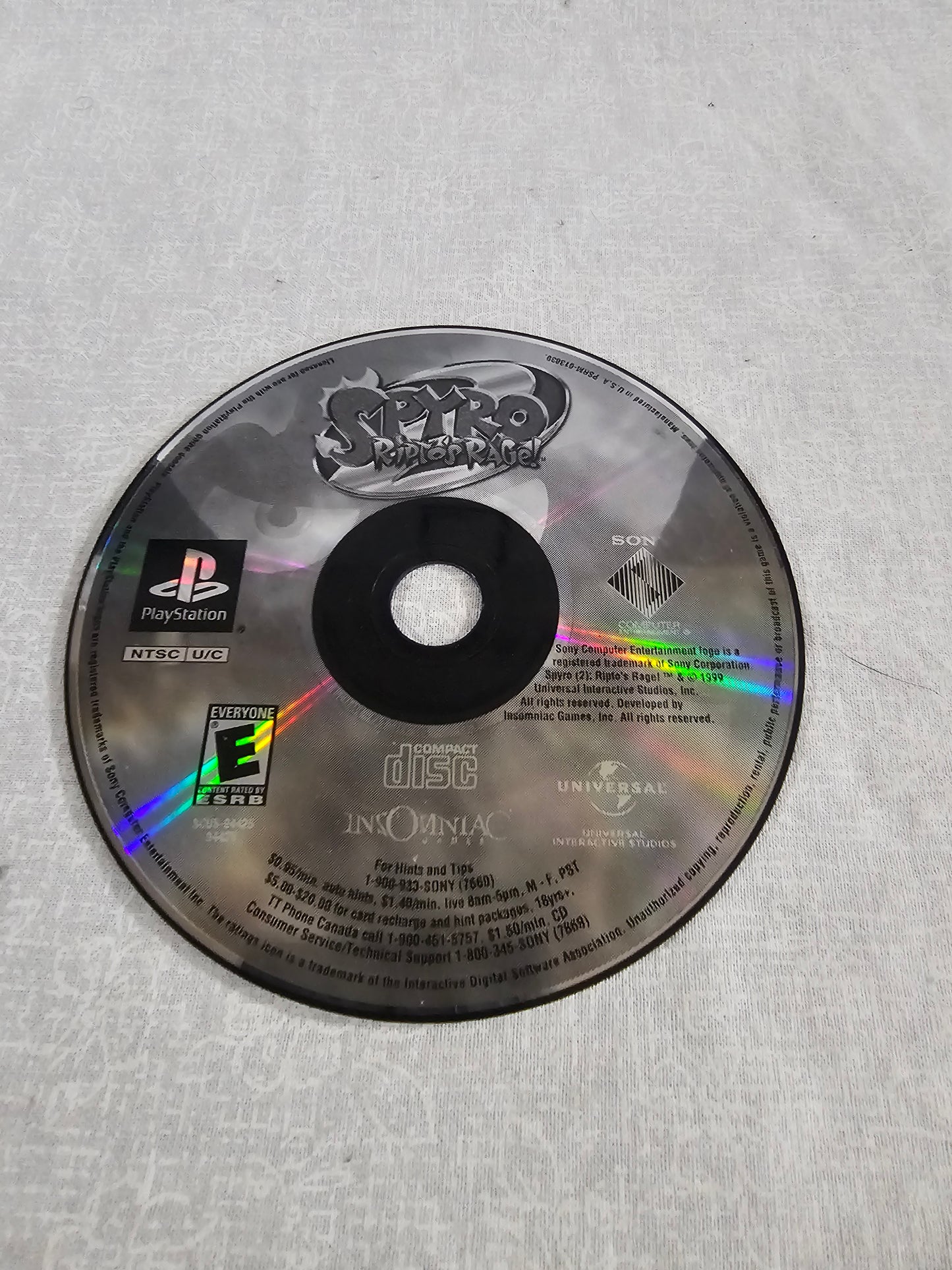 Spyro Ripto's Rage Greatest Hits Sony PlayStation 1 PS1 1999 Y2K Retro Classic Platformer - Insomniac Games - Tested Works - Y2K Era