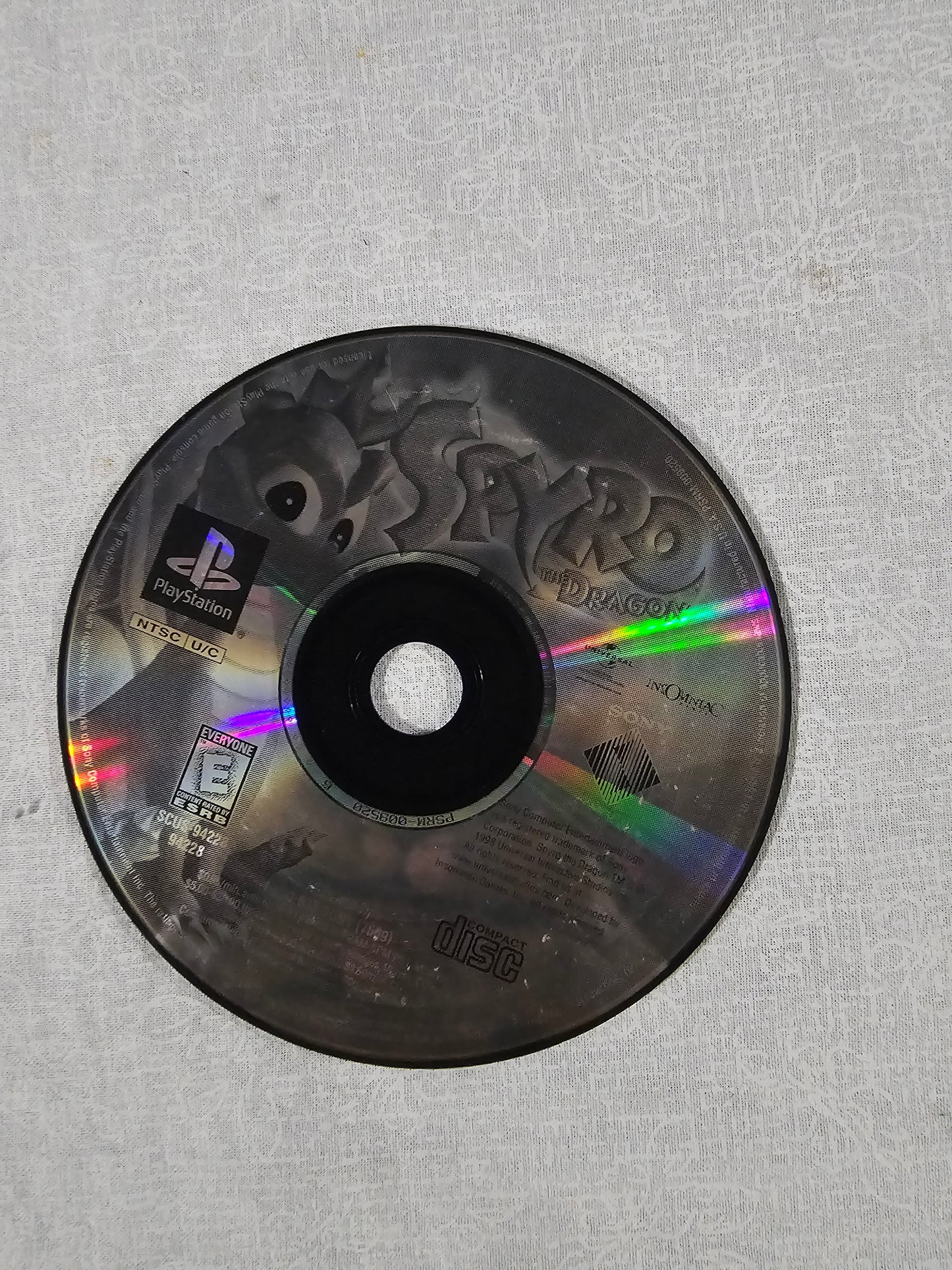Spyro the Dragon Greatest Hits Sony PlayStation 1 PS1 1999 Disc Good Tested Works - Insomniac Games Classic Platformer - PS1