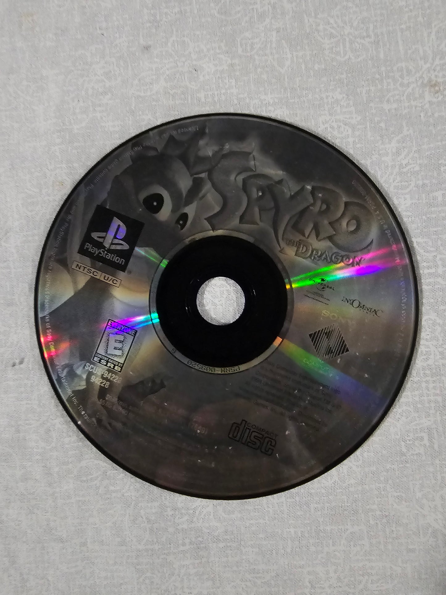 Spyro the Dragon Greatest Hits Sony PlayStation 1 PS1 1999 Disc Good Tested Works - Insomniac Games Classic Platformer - PS1