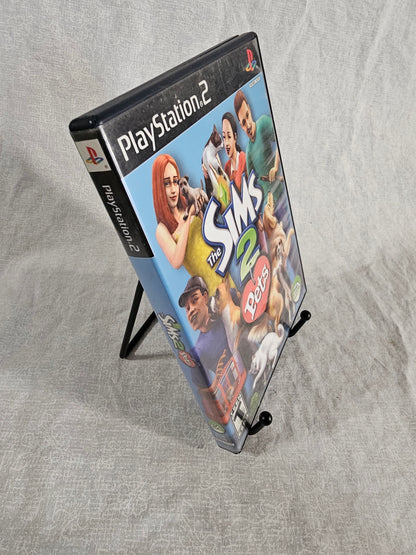The Sims 2 Pets PS2 PlayStation 2 2005 Complete W/ Manual CIB Disc Good Tested Works - Case Manual Disc - EA Simulation Game