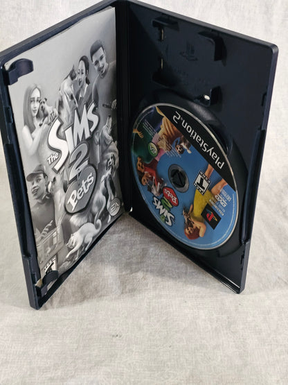 The Sims 2 Pets PS2 PlayStation 2 2005 Complete W/ Manual CIB Disc Good Tested Works - Case Manual Disc - EA Simulation Game