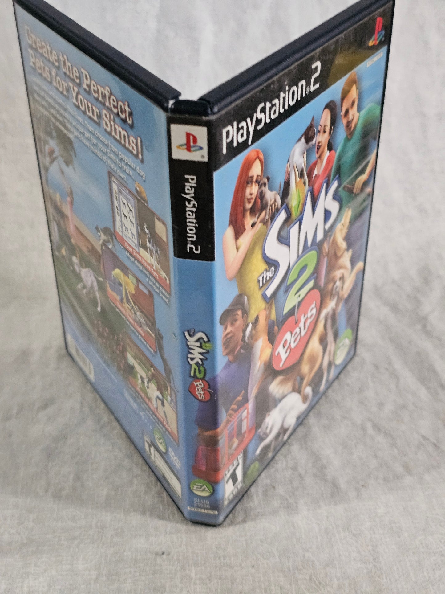 The Sims 2 Pets PS2 PlayStation 2 2005 Complete W/ Manual CIB Disc Good Tested Works - Case Manual Disc - EA Simulation Game