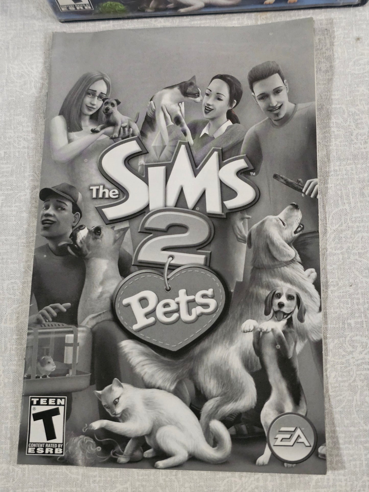 The Sims 2 Pets PS2 PlayStation 2 2005 Complete W/ Manual CIB Disc Good Tested Works - Case Manual Disc - EA Simulation Game