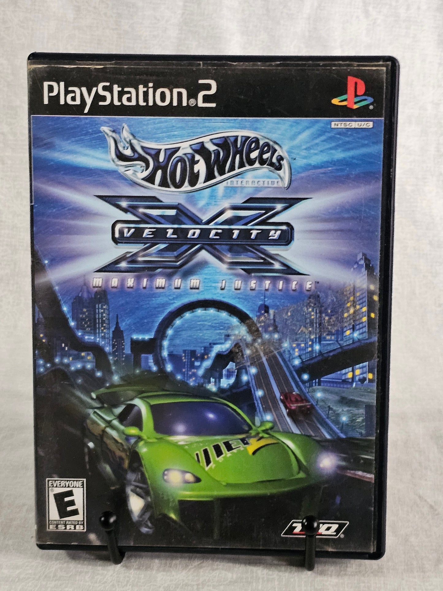 Hot Wheels Velocity X Maximum Justice Sony PS2 2002 CIB w/ Manual Registration Card - Complete Case Manual - Racing Battle Game Tested