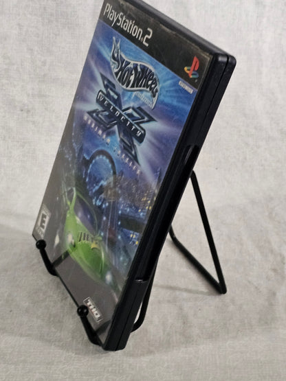 Hot Wheels Velocity X Maximum Justice Sony PS2 2002 CIB w/ Manual Registration Card - Complete Case Manual - Racing Battle Game Tested