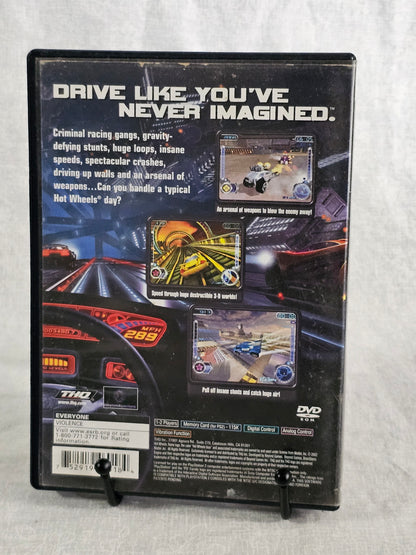 Hot Wheels Velocity X Maximum Justice Sony PS2 2002 CIB w/ Manual Registration Card - Complete Case Manual - Racing Battle Game Tested