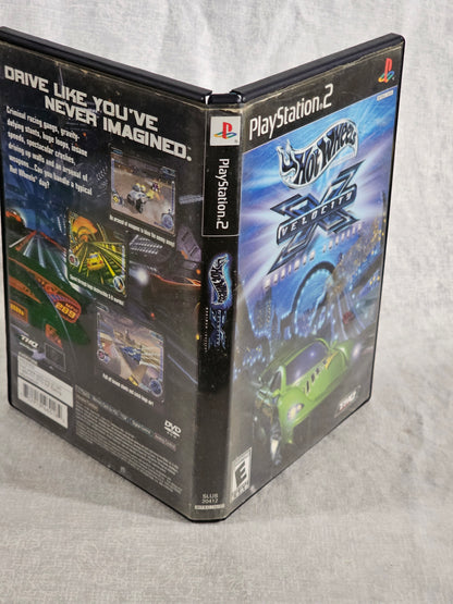 Hot Wheels Velocity X Maximum Justice Sony PS2 2002 CIB w/ Manual Registration Card - Complete Case Manual - Racing Battle Game Tested
