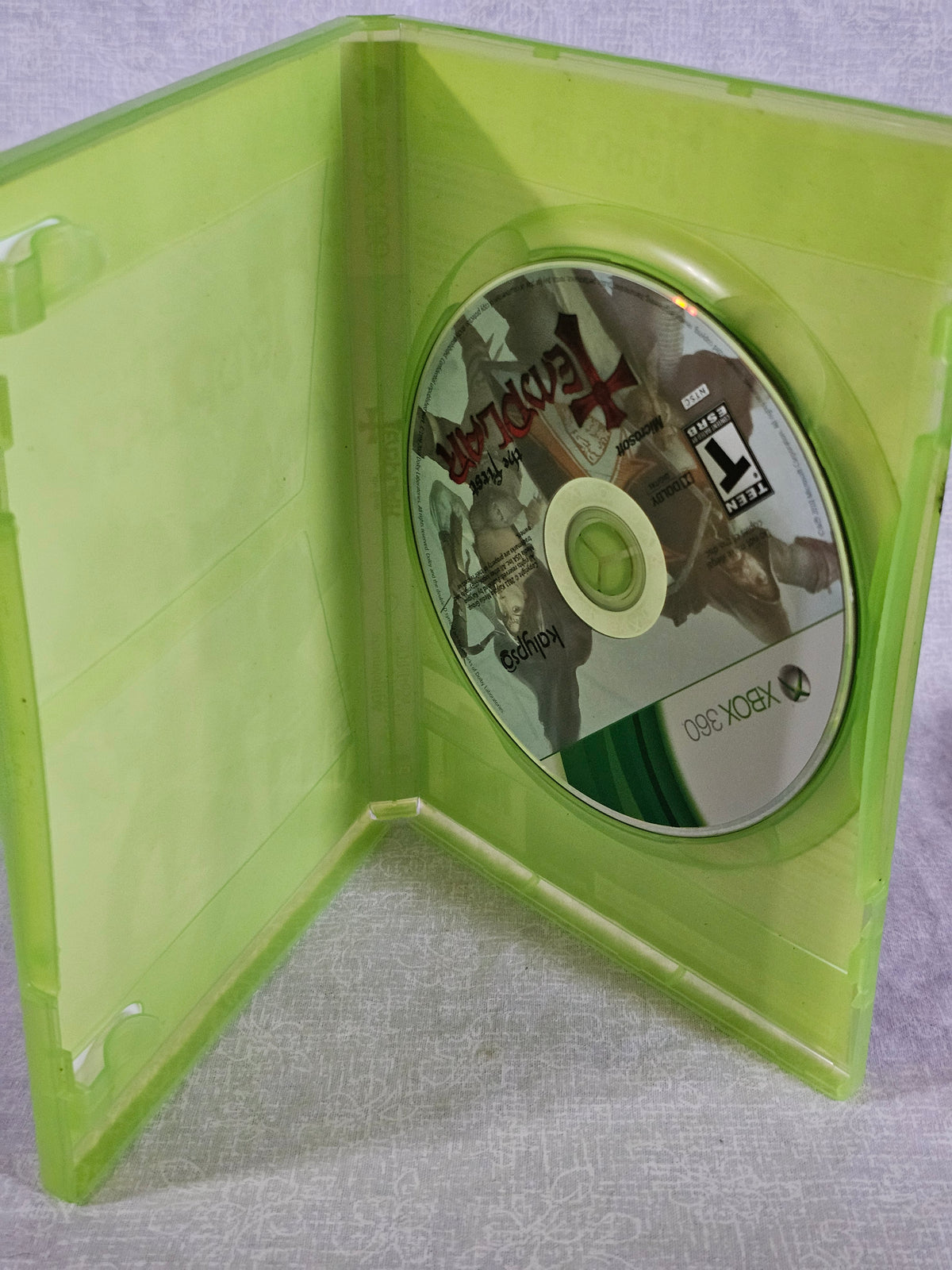 The First Templar Microsoft Xbox 360 2011 Disc Good Tested Case Good - Action Adventure Game - Co-op - Kalypso Media - No Manual