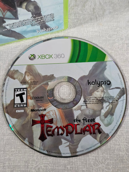 The First Templar Microsoft Xbox 360 2011 Disc Good Tested Case Good - Action Adventure Game - Co-op - Kalypso Media - No Manual