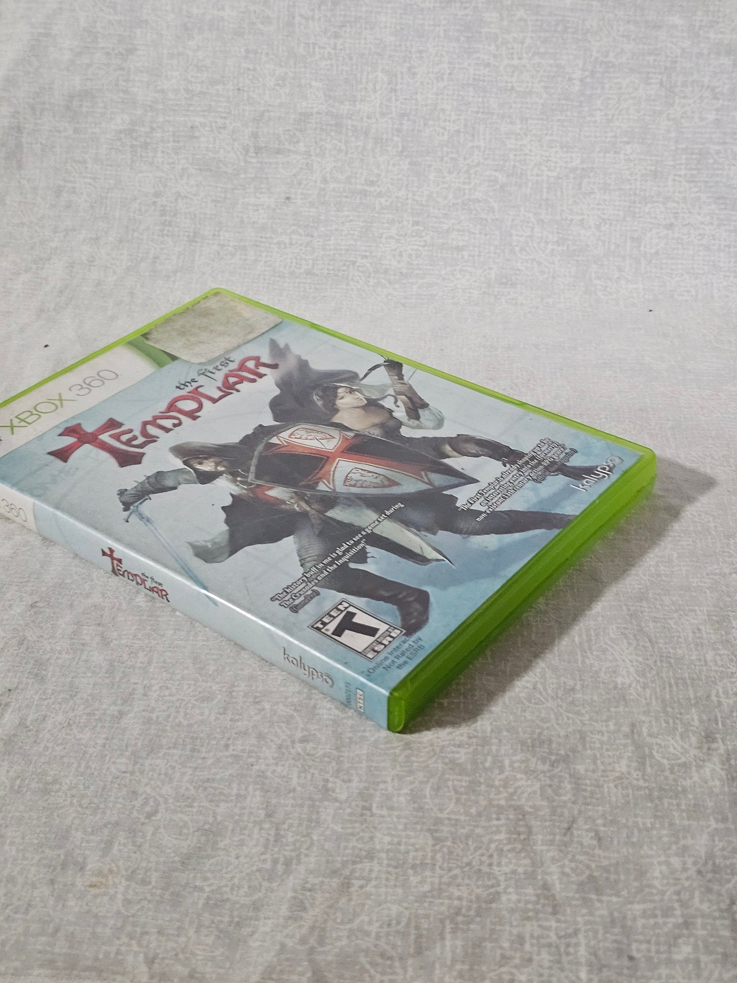 The First Templar Microsoft Xbox 360 2011 Disc Good Tested Case Good - Action Adventure Game - Co-op - Kalypso Media - No Manual