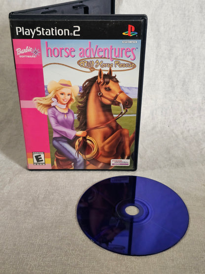Barbie Horse Adventures Wild Horse Rescue PS2 PlayStation 2 2003 Y2K - Disc Good Tested - Case Good - No Manual - Barbie Game