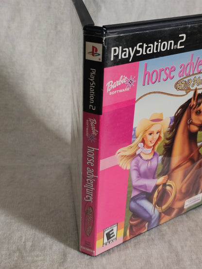 Barbie Horse Adventures Wild Horse Rescue PS2 PlayStation 2 2003 Y2K - Disc Good Tested - Case Good - No Manual - Barbie Game