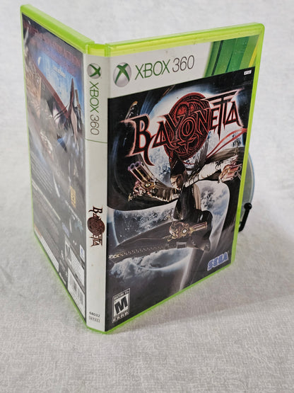 Bayonetta Xbox 360 2010 Disc Good Tested Action Game PlatinumGames Sega Witch Combat Hack Slash Collector NTSC Climax Umbra Heaven