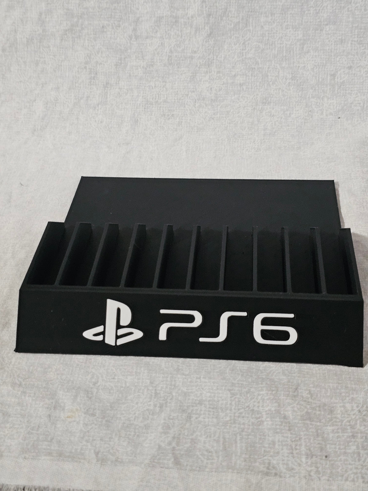PlayStation 6 Holder Holds 10 Games Sony Storage Display PS6 Desktop Shelf Organizer Rack Stand Acrylic Transparent Collection Showcase