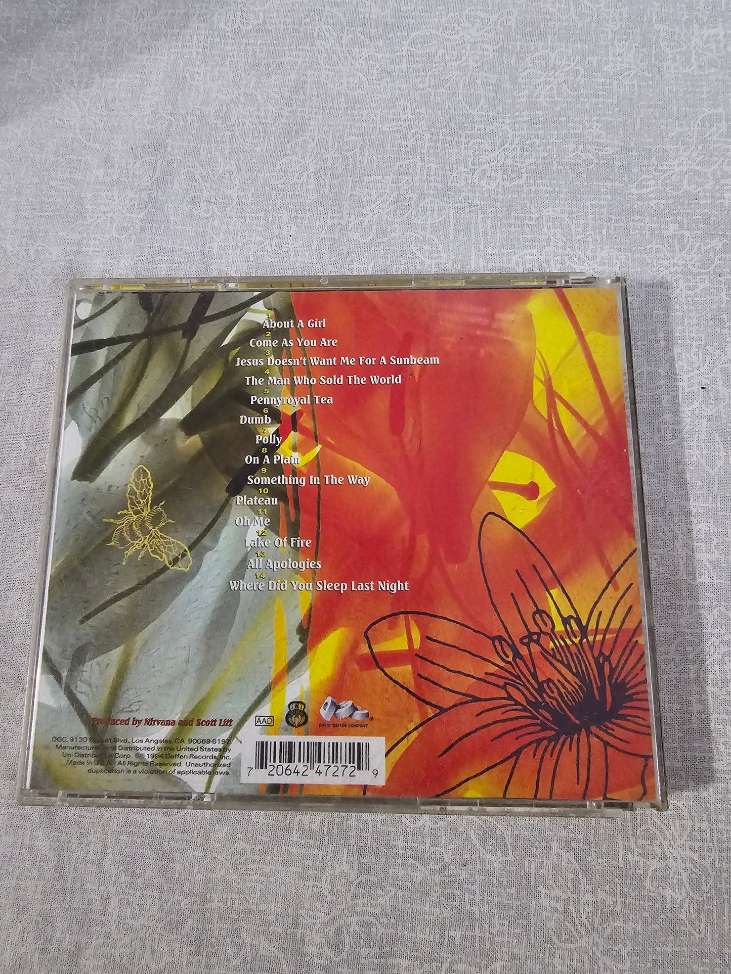 Nirvana: MTV Unplugged In New York Grunge Alt Rock Kurt Cobain DGCD-24727 1994