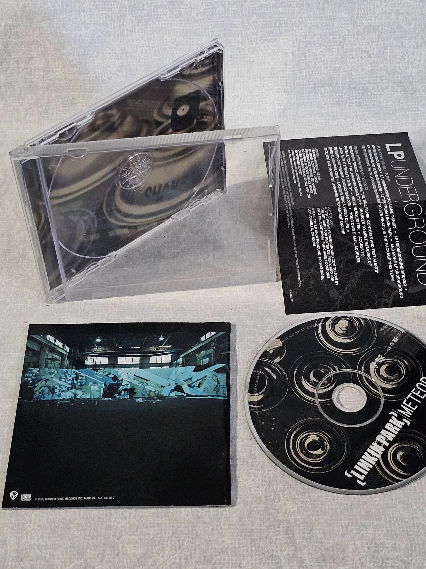 Linkin Park: Meteora Music CD Album 2003 Y2K Retro Goth With Registration Card