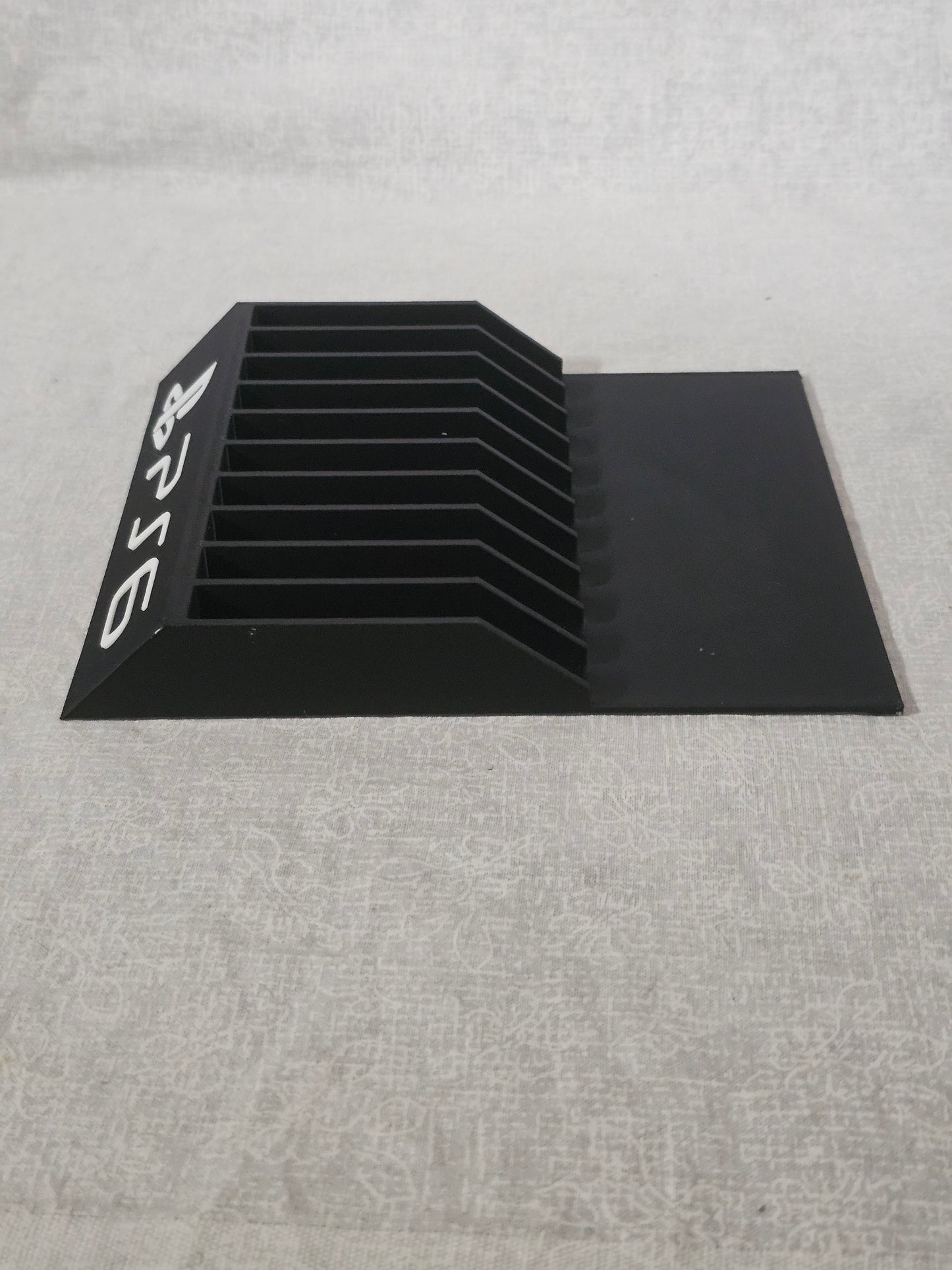 Game Storage Display Holder CD PC PS1 Jewel Case Sony PlayStation 6 Black Rack Organizer Stand Holds 10 Titles