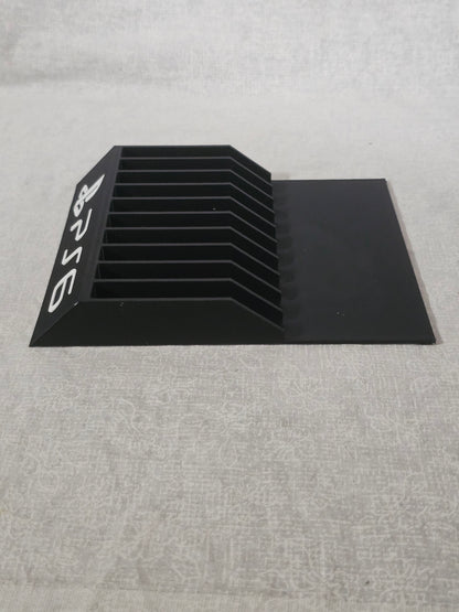 Game Storage Display Holder CD PC PS1 Jewel Case Sony PlayStation 6 Black Rack Organizer Stand Holds 10 Titles